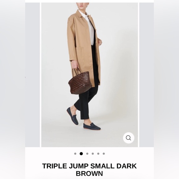 Dragon Diffusion Triple Jump small dark brown - leather woven basket tote - Picture 14 of 14